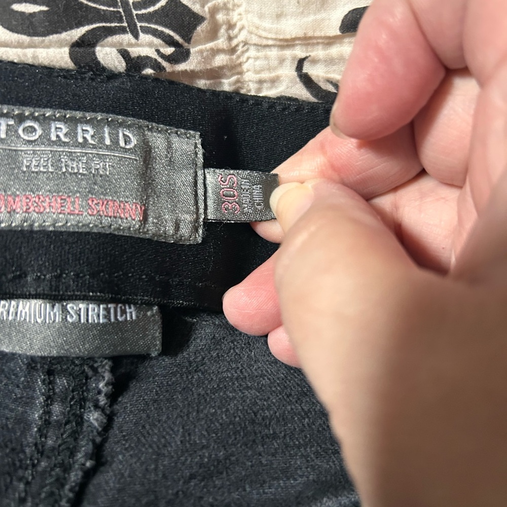 Torrid Black Premium Stretch Skinny Jeans